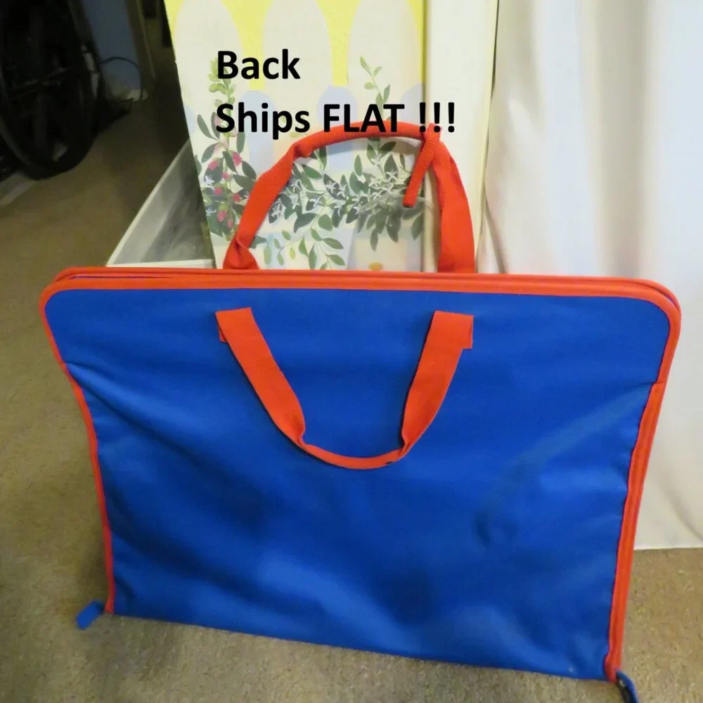 Large Art Storage BAG for Posters with pockets 19x25.5 inches ships flat